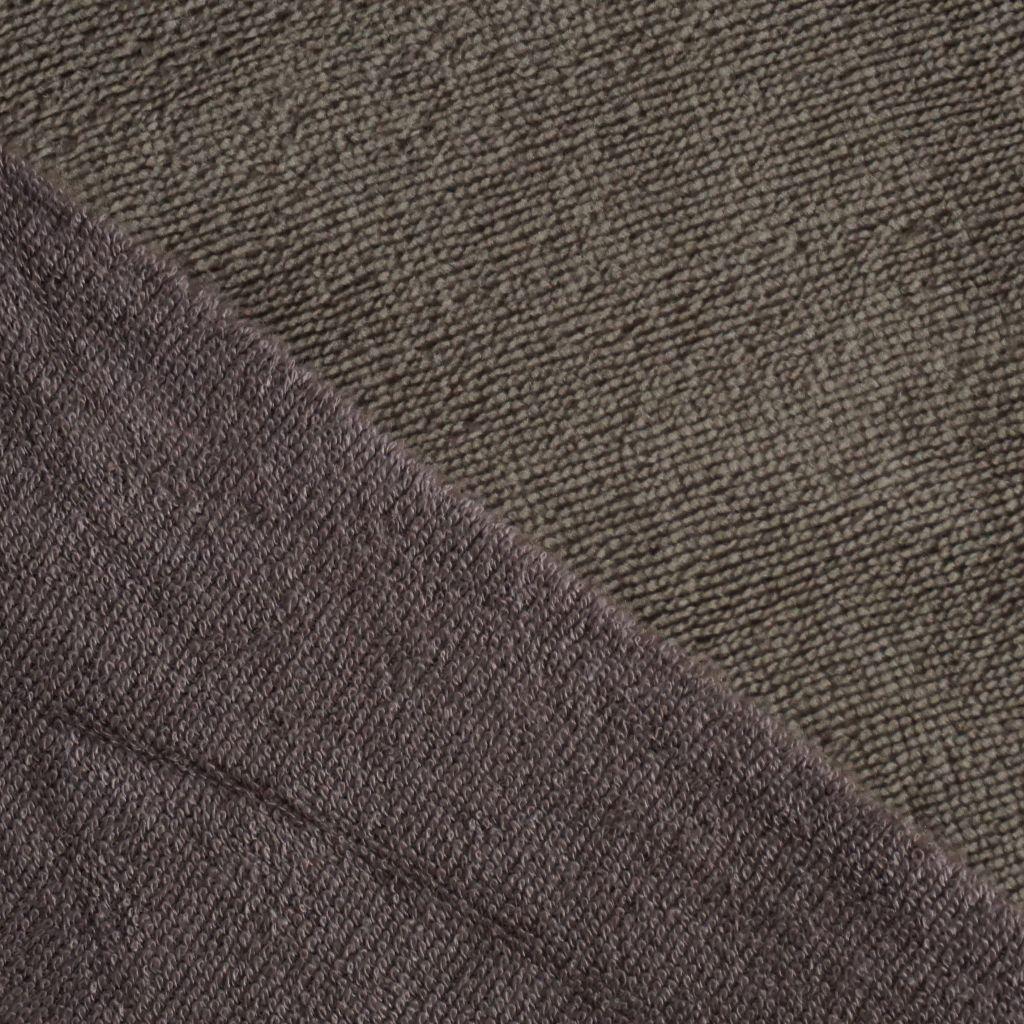 Bambus-Fleece Frottee Doubleface braun taupe